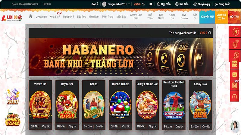 Slot Game tại Lixi88