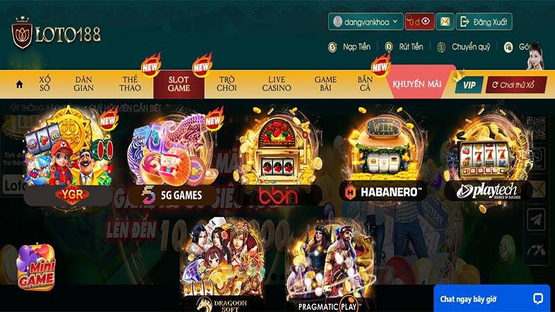 Slot game trực tuyến Loto188