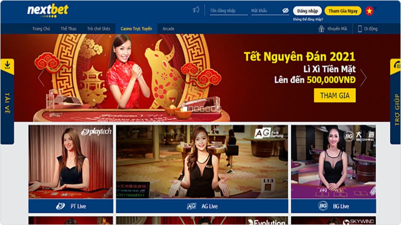 Nextbet casino cung cấp rất nhiều trò chơi và game bài hấp dẫn