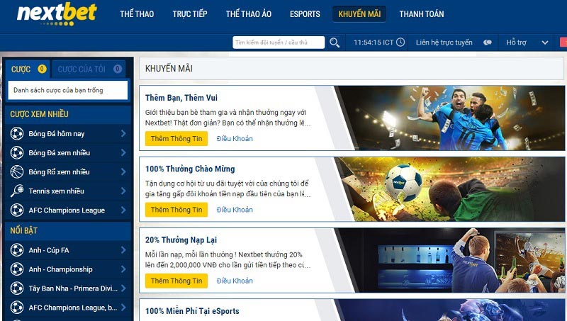 Khuyến mãi nhà cái casino Nextbet chưa bao giờ hết HOT