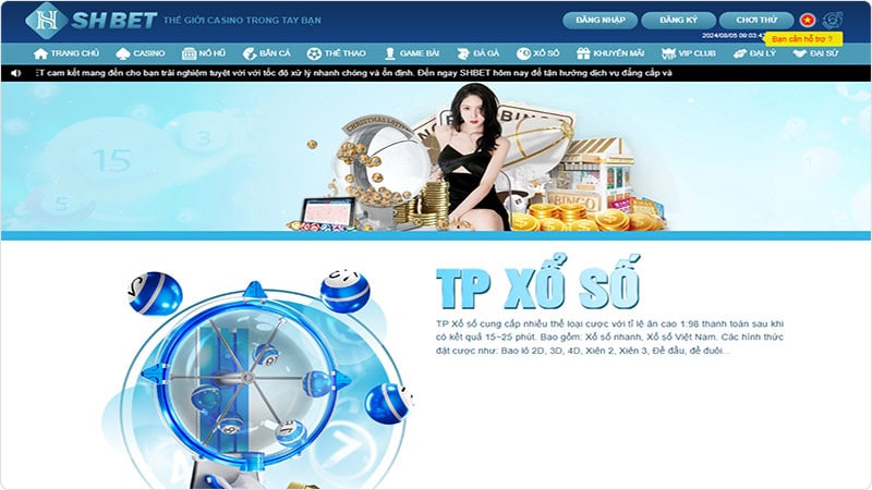 Xổ số lô đề online tại SHBet