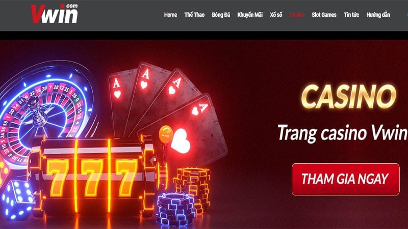 Cá cược casino tại Vwin hấp dẫn với đa dạng các trò chơi