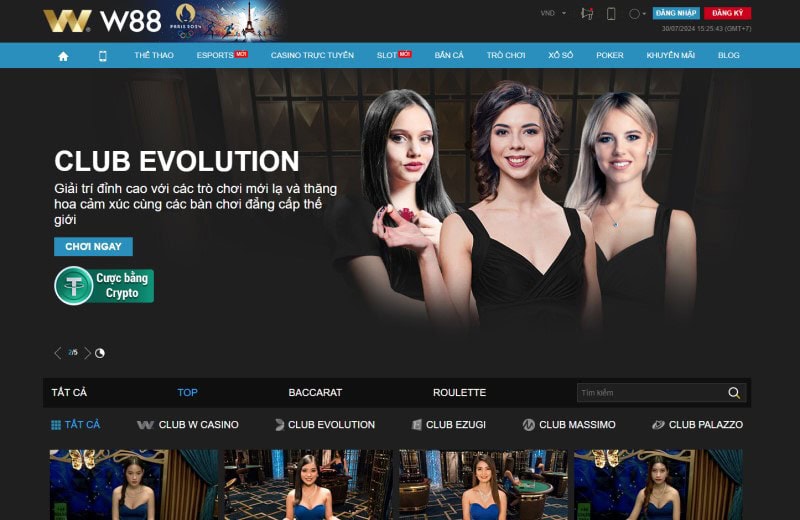 W88 casino là thiên đường giải trí chưa bao giờ ngừng HOT