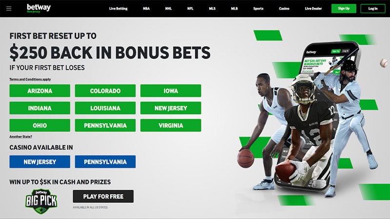 Nhà cái Betway cung cấp đa dạng các thể loại cá cược thể thao