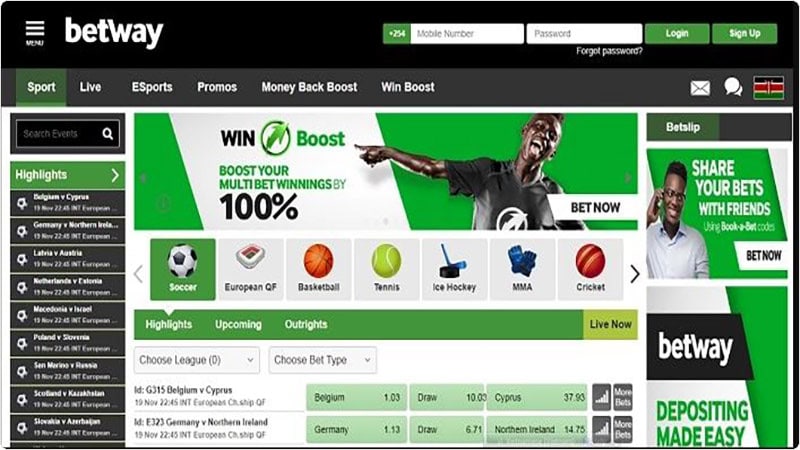 Giao diện và ứng dụng Betway thu hút người chơi ngay từ giây phút đầu