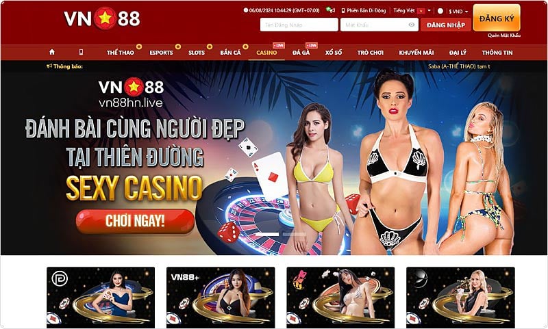 Casino VN88 với chất lượng hàng đầu