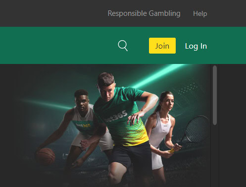 Nhấn vào mục Join để đăng ký bet365