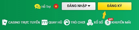 Nhấp chọn vào mục ĐĂNG KÝ