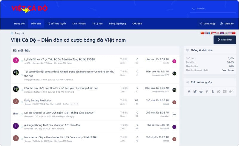 Vietcado - Diễn đàn tips bóng đá lớn nhất Việt Nam