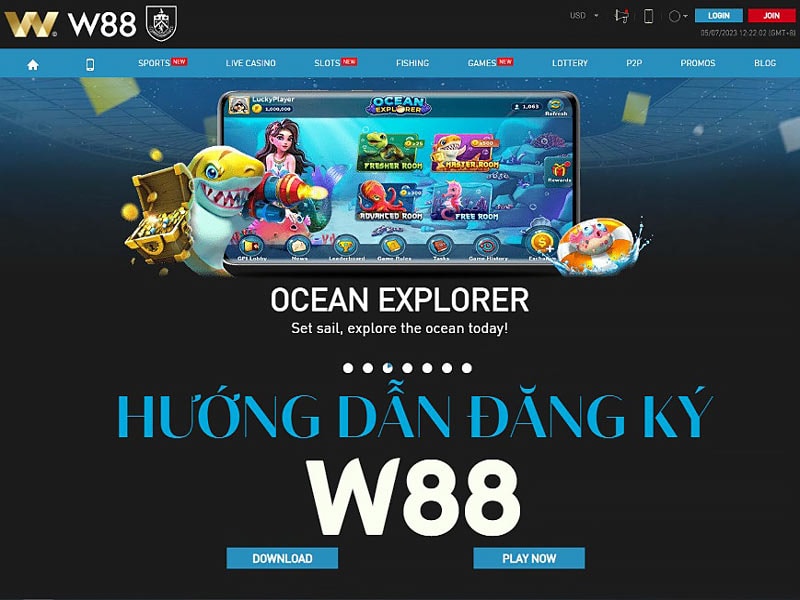 Hướng dẫn đăng ký W88 bằng hình ảnh minh họa chi tiết