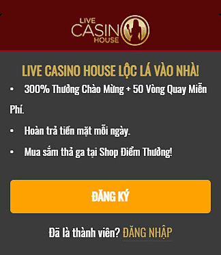 Nhấn nút Đăng ký Live Casino House