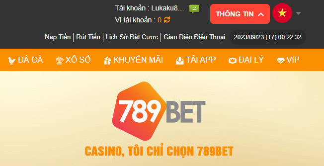 Tạo tài khoản 789bet thành công