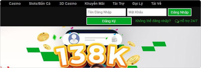 Nhấn chọn nút đăng ký Betway