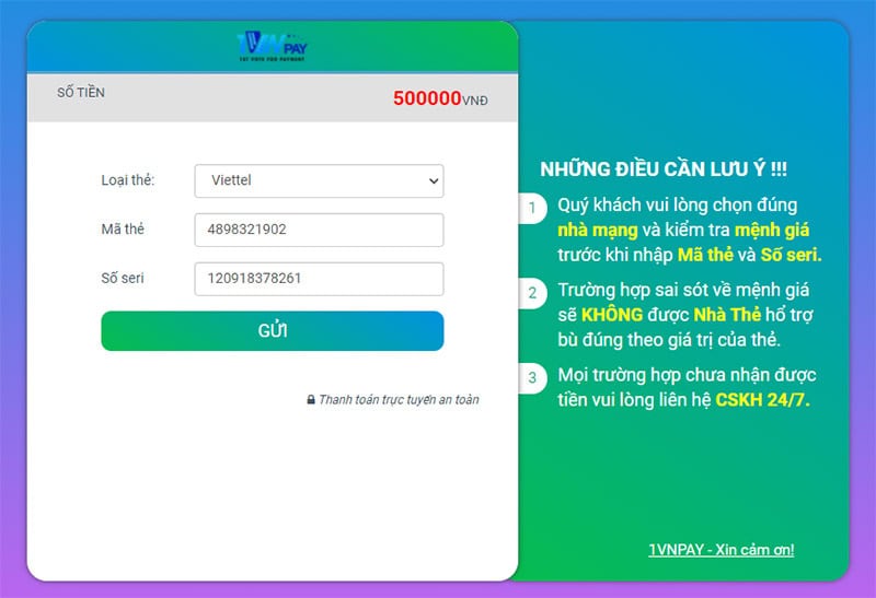 Đăng nhập tài khoản Internet Banking