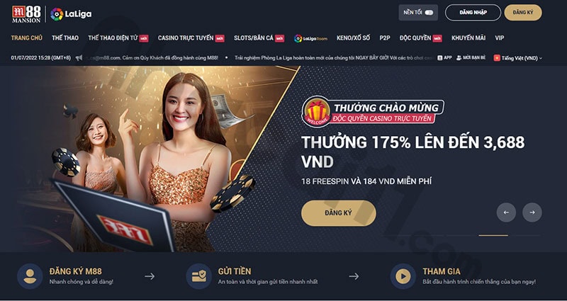 M88 – Nhà cái xóc đĩa trực tuyến online