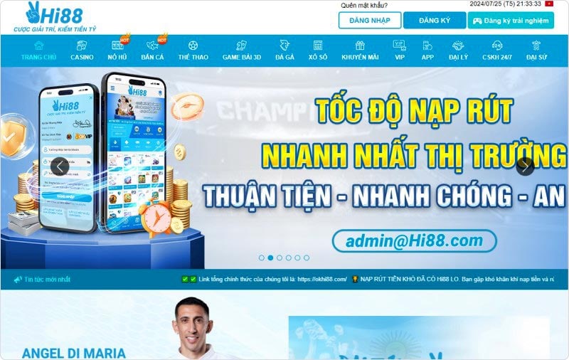 Tham gia cá cược trực tuyến với tỷ lệ trả thưởng cao chỉ có tại Hi88