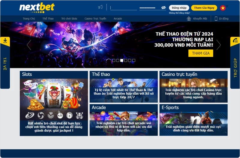 Sảnh cược casino Nextbet thu hút nhiều người tham gia